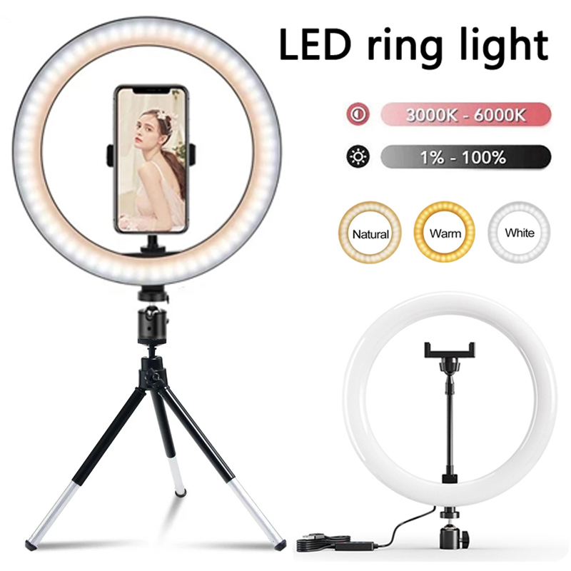 Webcam Ring Light - ضوء حلقي LED مقاس 12 بوصة