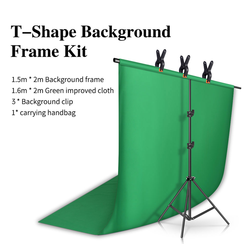 Green Screen Collapsible - التصوير الفوتوغرافي استوديو الصور T-شكل خلفية
