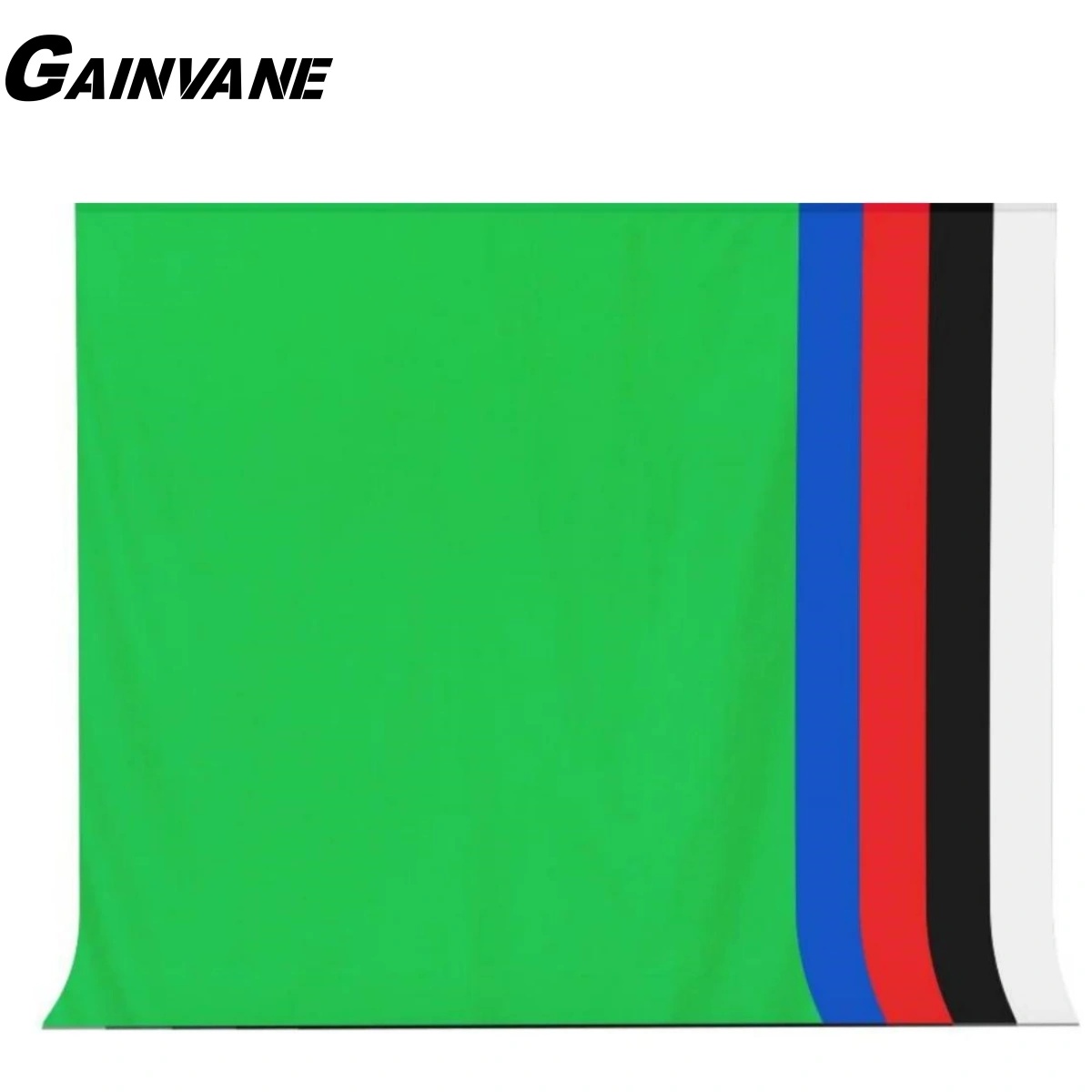 Green Screen Collapsible - خلفية تصوير GAINVANE من القماش القطني