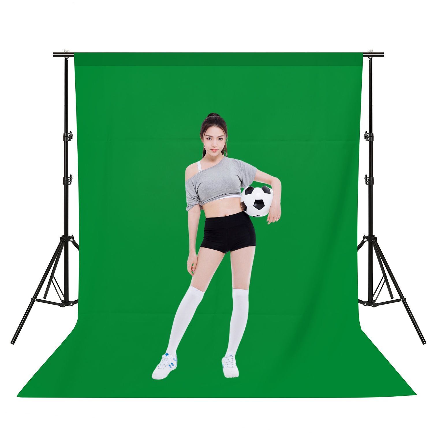 Green Screen Collapsible - خلفية التصوير الفوتوغرافي خلفية القماش أخضر