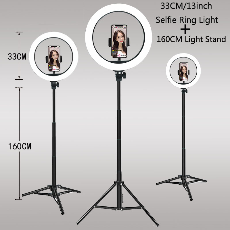 Webcam Ring Light - 26 33 سنتيمتر أضواء الفيديو عكس