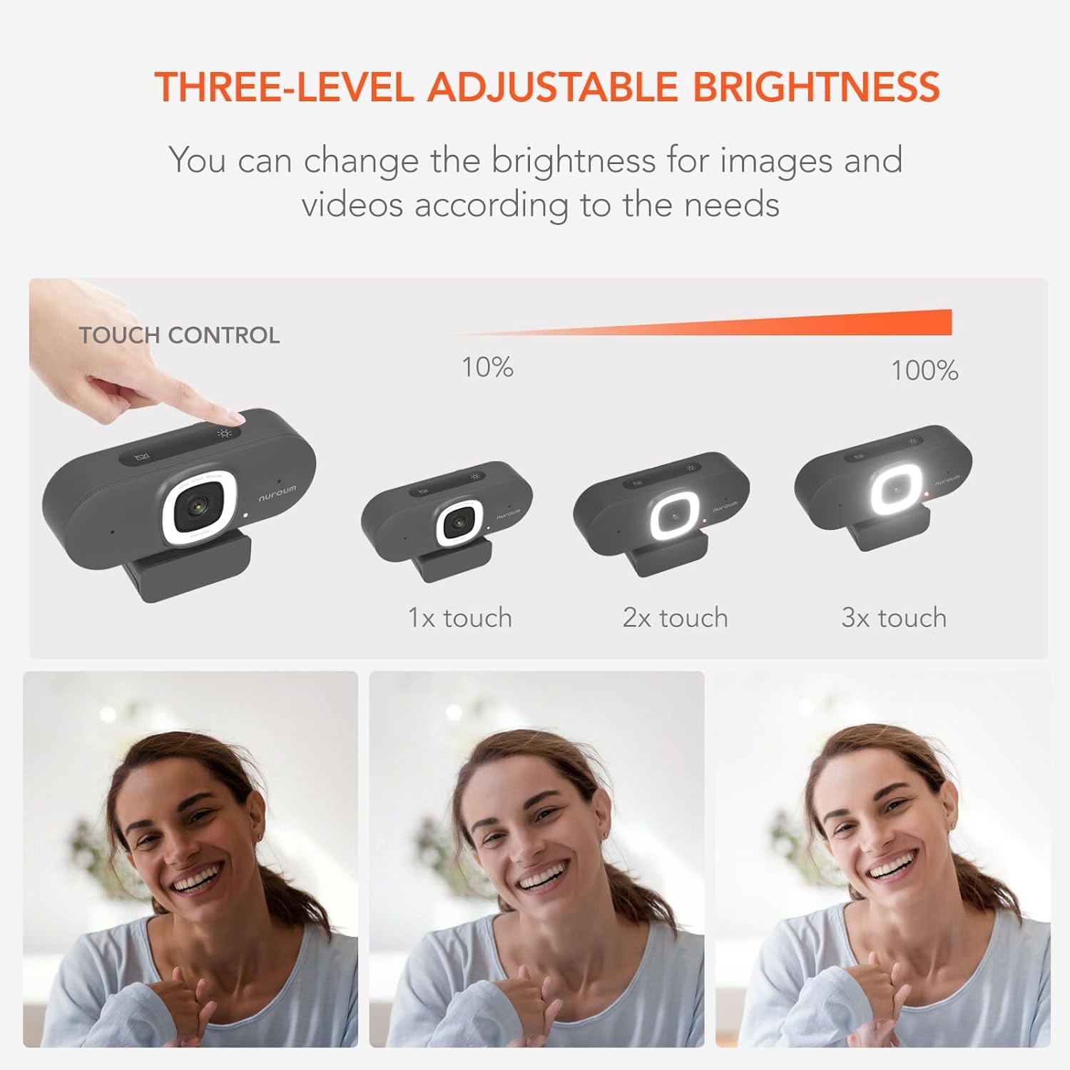 كاميرا ويب NUROUM 2K ذات الترك - مراجعة Webcam Ring Light وسعره