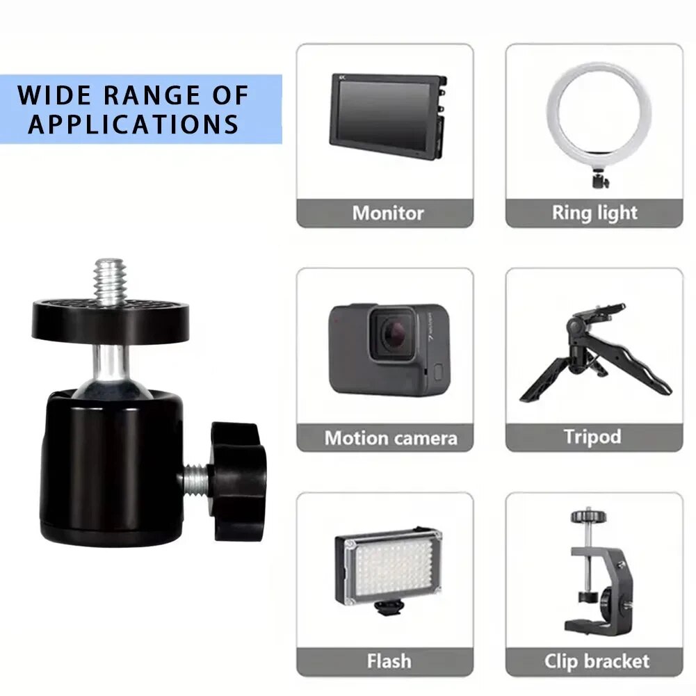 رأس كروي صغير بمسمار 1/4، قابل - مراجعة Webcam Ring Light وسعره