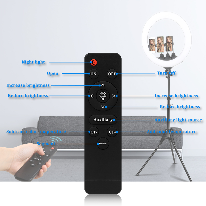 مصباح دائري عكس الضوء مع كابل  - مراجعة Webcam Ring Light وسعره