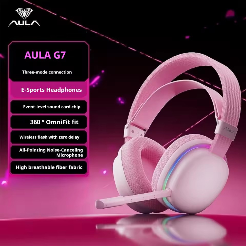 AULA G7Pro سماعة لاسلكية تعمل  - مراجعة Esports Gaming Bar وسعره