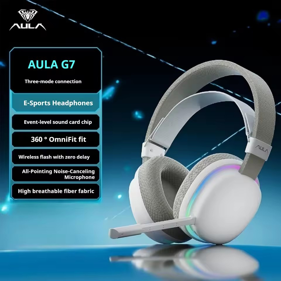 AULA G7Pro سماعة لاسلكية تعمل  - مراجعة Esports Gaming Bar وسعره