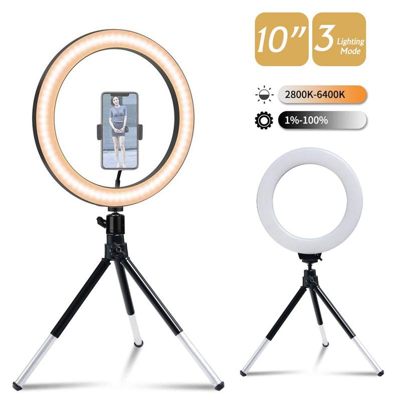 LED مصباح مصمم على شكل حلقة ال - مراجعة Webcam Ring Light وسعره