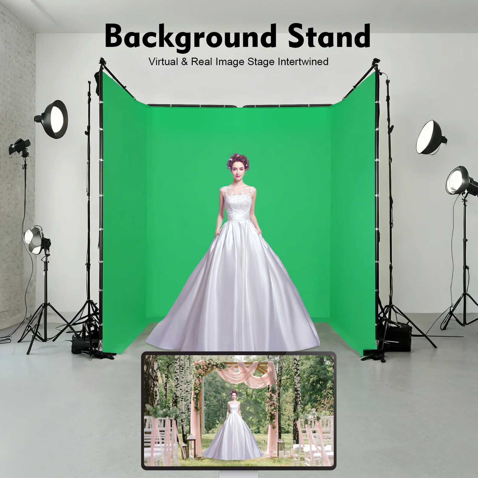 حامل خلفية للتصوير الفوتوغرافي - مراجعة Green Screen Collapsible وسعره