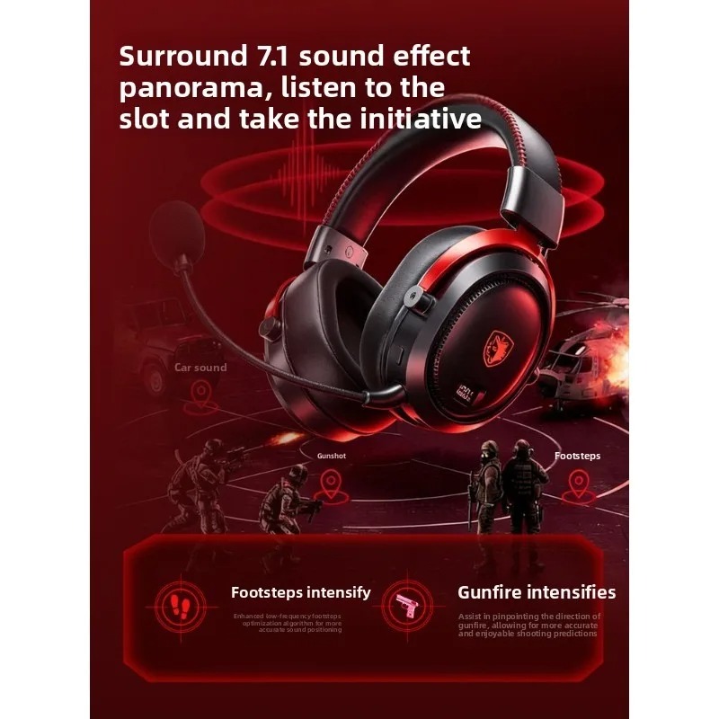 سماعات رأس لاسلكية SADES Hunti - مراجعة Esports Gaming Bar وسعره