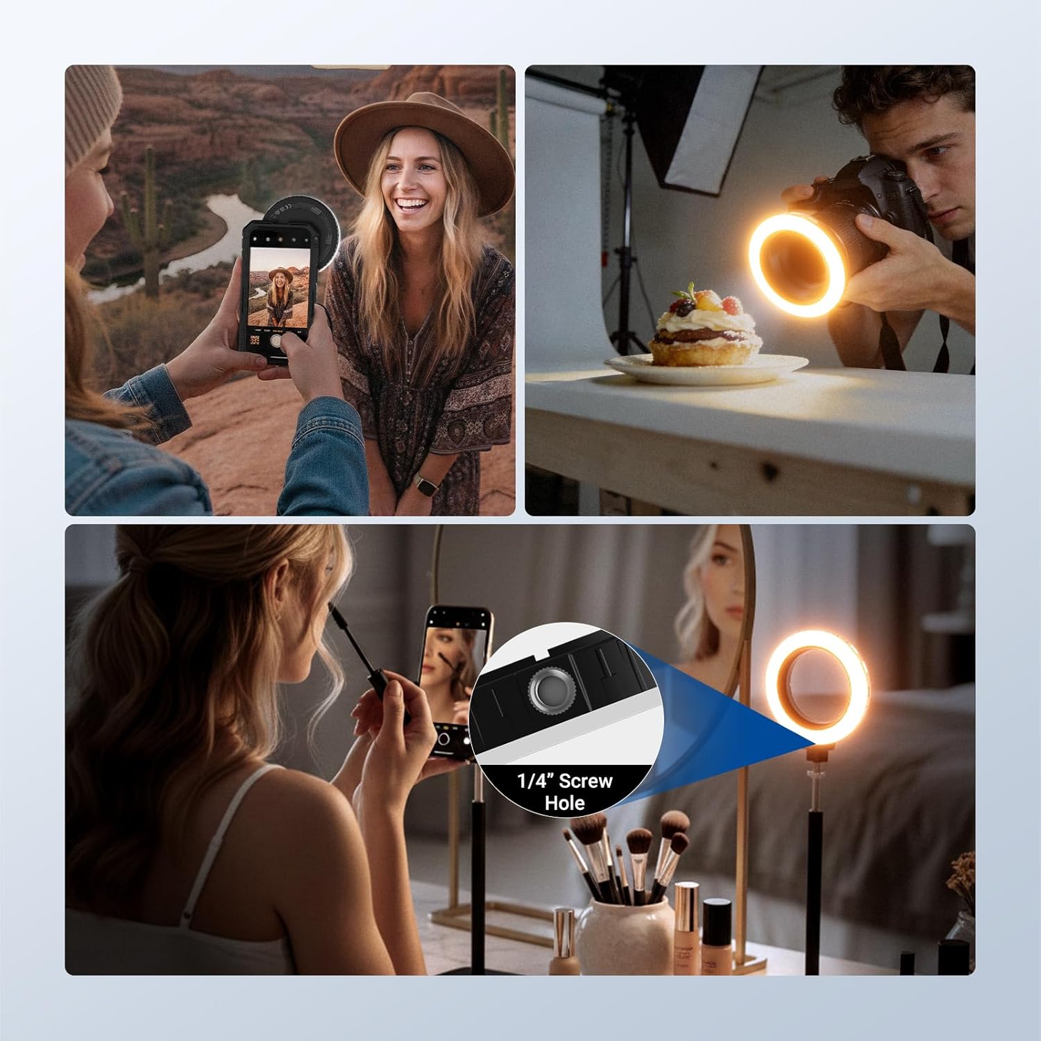 إضاءة حلقية أساسية من NEEWER ب - مراجعة Webcam Ring Light وسعره