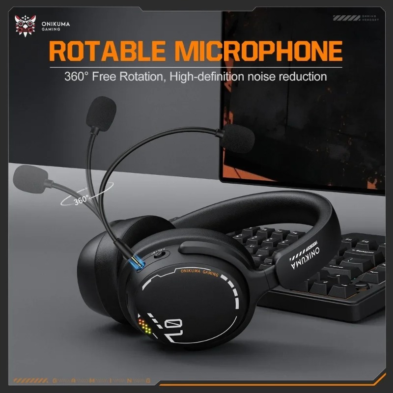 سماعة ألعاب ONIKUMA GT886 ثلاث - مراجعة Esports Gaming Bar وسعره