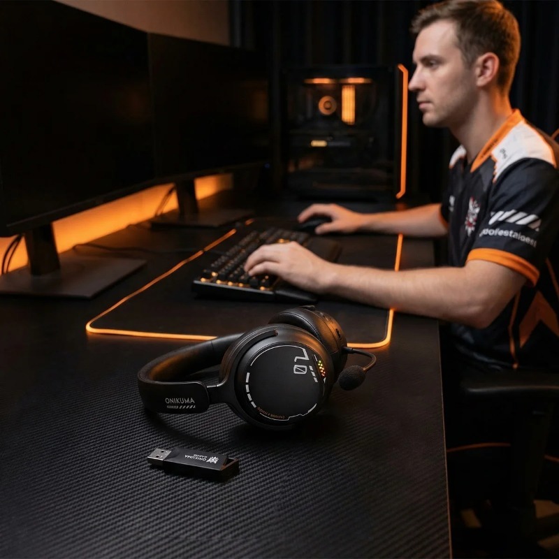 سماعة ألعاب ONIKUMA GT886 ثلاث - مراجعة Esports Gaming Bar وسعره