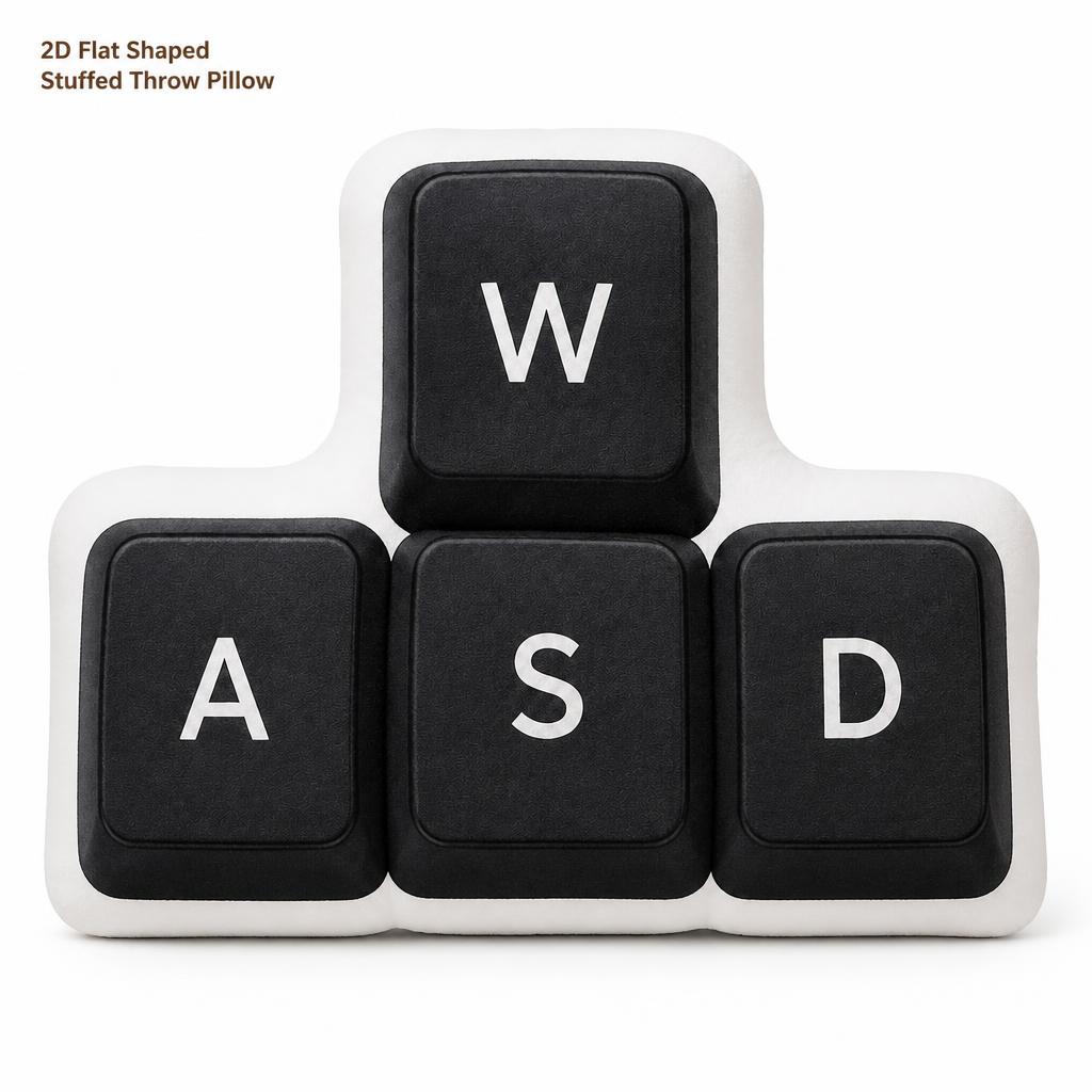 وسادة على شكل لوحة مفاتيح WASD - مراجعة Esports Gaming Bed وسعره