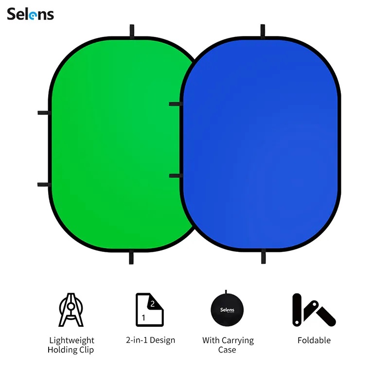 Selens شاشة خضراء صورة خلفية ج - مراجعة Green Screen Collapsible وسعره