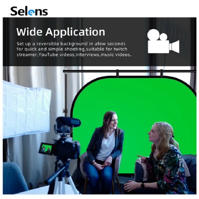 Selens شاشة خضراء صورة خلفية ج - مراجعة Green Screen Collapsible وسعره