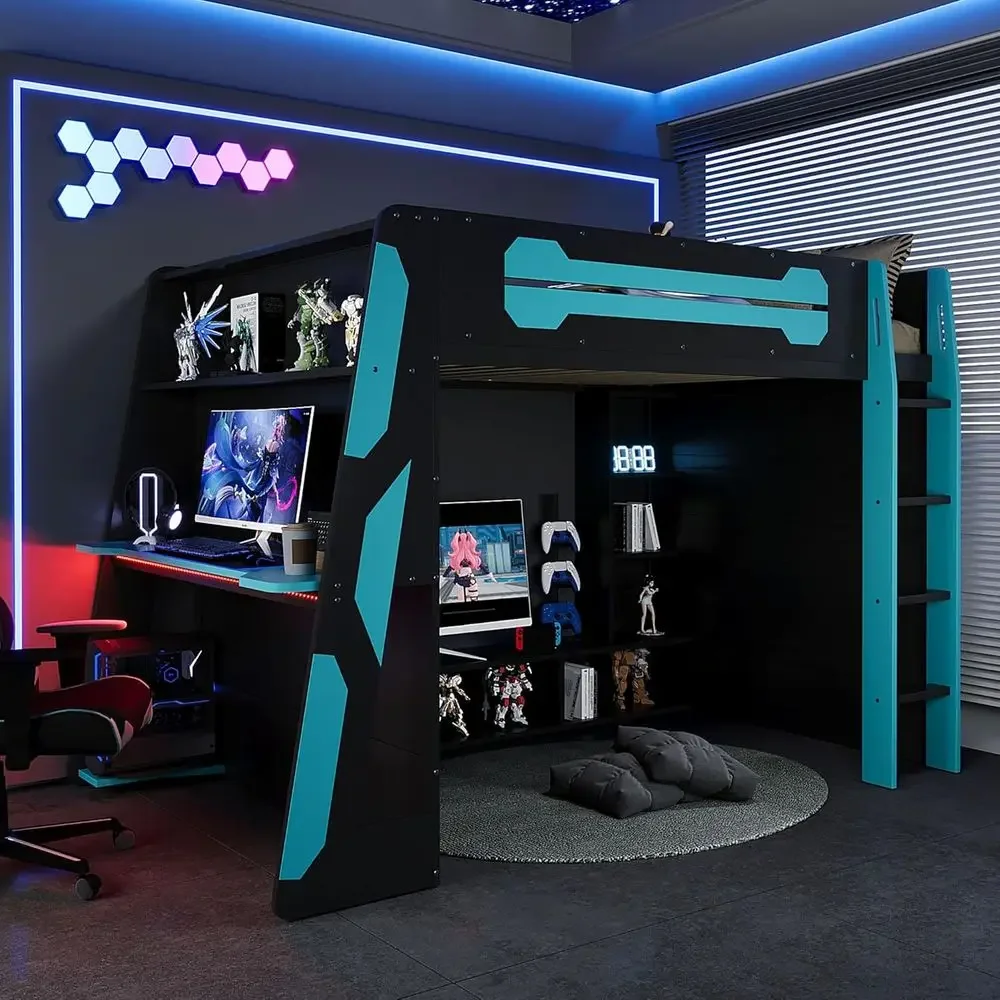سرير ألعاب خشبي كبير قابل للتخ - مراجعة Esports Gaming Bed وسعره