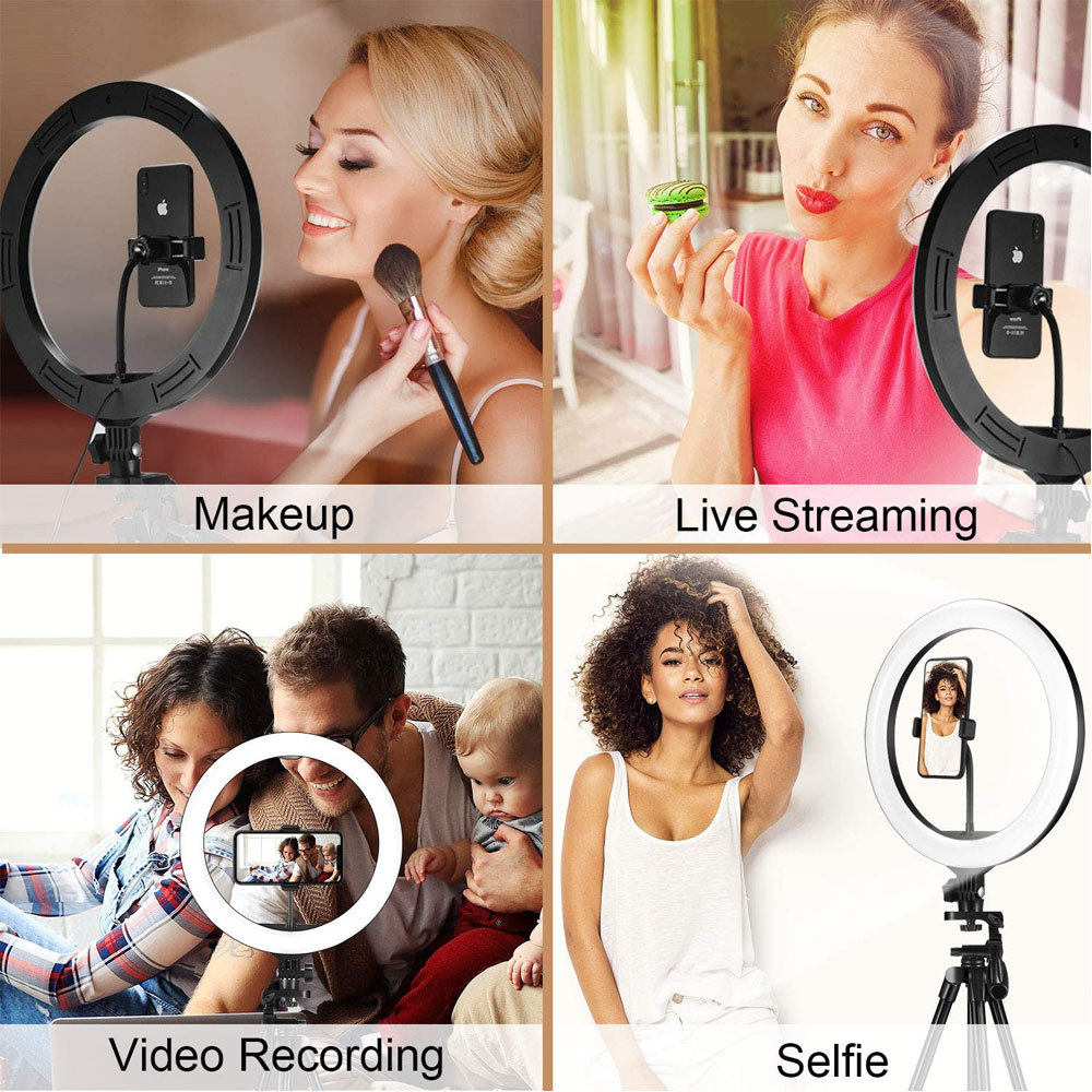 26 33 سنتيمتر أضواء الفيديو عك - مراجعة Webcam Ring Light وسعره