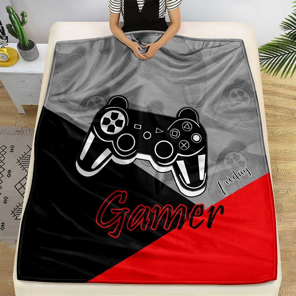 بطانية رمي من الصوف للألعاب، ه - مراجعة Esports Gaming Bed وسعره